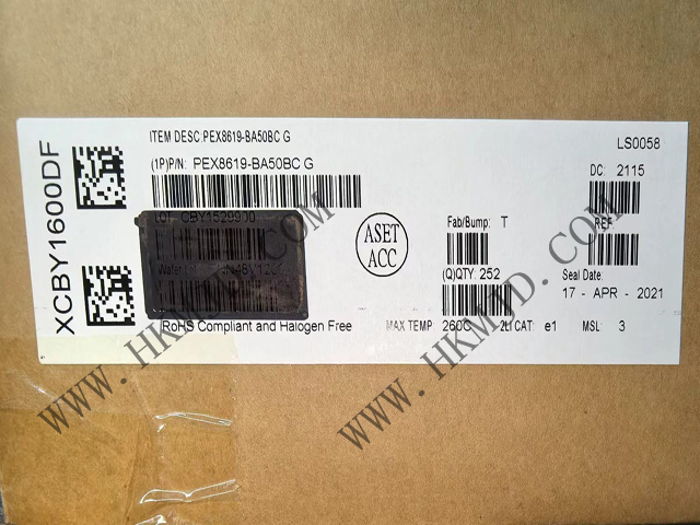 16 通道、16 端口 PEX8619-BA50BCG [Broadcom] PCI Express 交換機(jī)，19 x 19mm PBGA