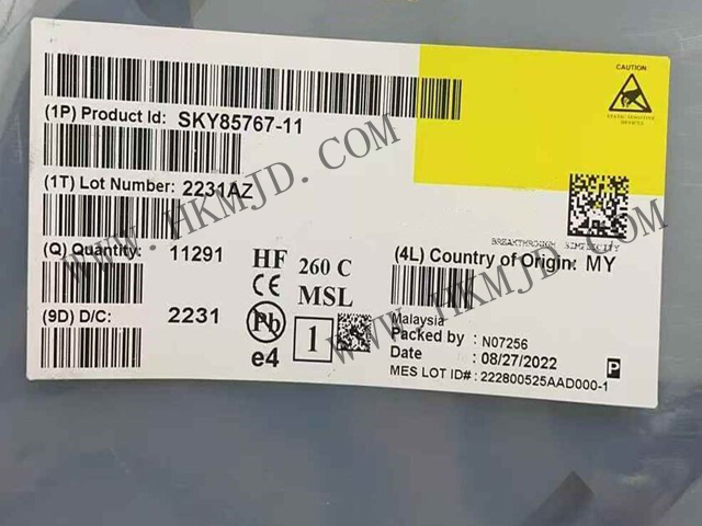 現(xiàn)貨供應(yīng)【SKY85767-11】高性能WiFi 6前端模塊（FEM），34.5dB高增益