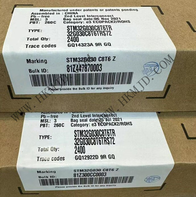 ST STM32G030C8T6TR 64MHz 32位單核嵌入式微控制器