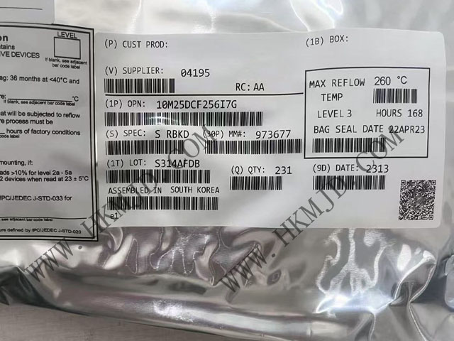英特爾 10M25DCF256I7G 高性能 450MHz 可編程門陣列IC