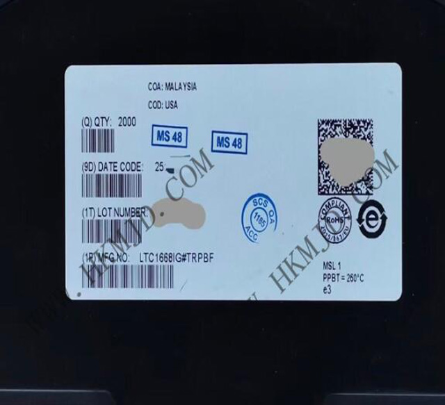[出售] LTC1668IG (ADI) 16位，50Msps 差分電流輸出數(shù)模轉(zhuǎn)換器