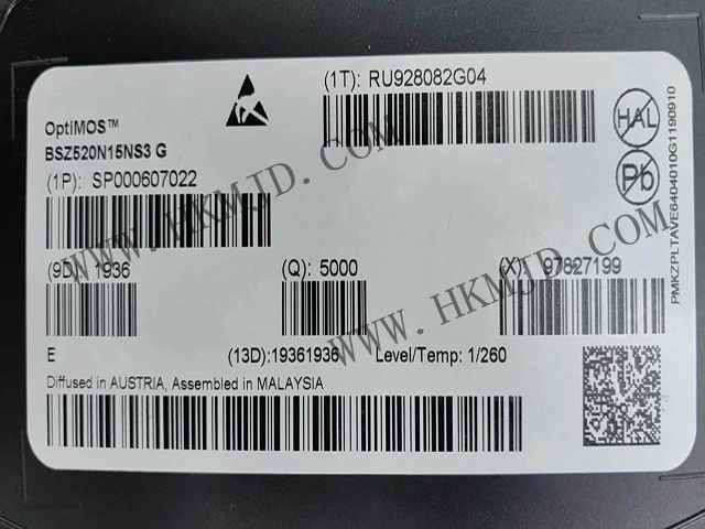 汽車(chē)級(jí)功率MOSFET BSZ520N15NS3G - 適用于48V系統(tǒng)/電機(jī)驅(qū)動(dòng)/電源轉(zhuǎn)換