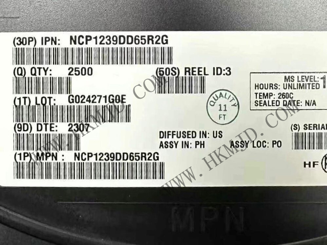 ON NCP1239DD65R2G 65kHz 電流模式控制器，適用于帶高壓?jiǎn)?dòng)的反激式轉(zhuǎn)換器